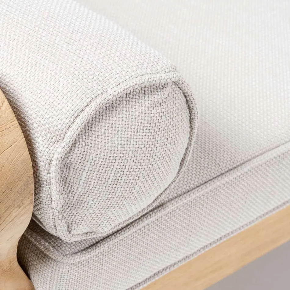 Outdoor-Sessel und Kissen aus Teakholz - Circe Viadurini