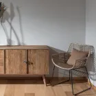 Wohnzimmersessel aus Kubù-Rattan und Eisenstruktur - Slide Viadurini