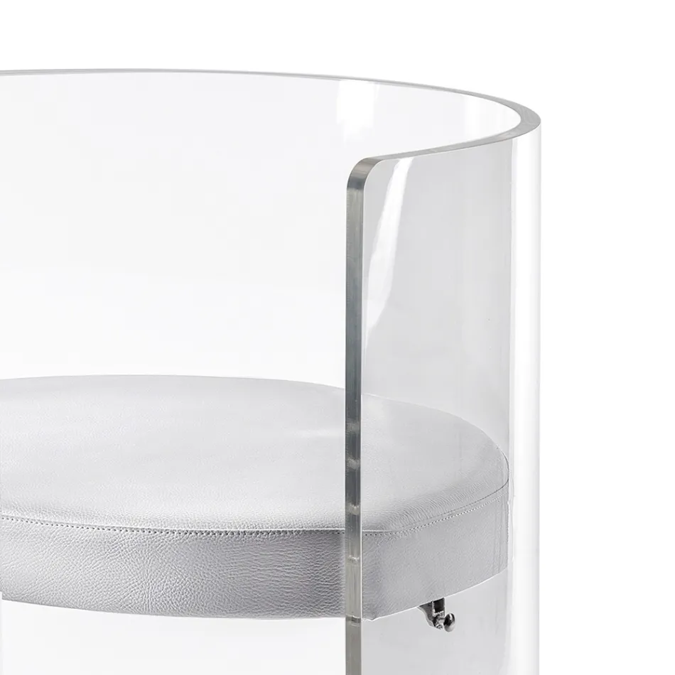 Eleganter, transparenter Plexiglas-Sessel, hergestellt in Italien – Rachele Viadurini