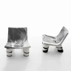 Schwarzer und schwarzer Slide Chair Lita Anniversary aus Italien Viadurini
