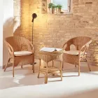 Outdoor Korbsessel mit Sitzkissen - Nathaniel Viadurini