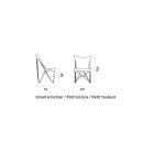 Klappbarer Outdoor-Sessel aus Teakholz und verschiedenen Materialien Made in Italy - Sleepy Viadurini