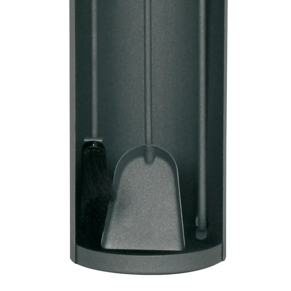 Werkzeughalter mit 3 Kaminbesteck aus Metall, hergestellt in Italien – Bazar Viadurini