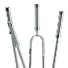 Werkzeughalter mit 4 Zubehörteilen aus Edelstahl und Flamme, hergestellt in Italien – Vita Viadurini