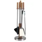 Werkzeughalter mit 4 Zubehörteilen aus Metall oder Stahl, hergestellt in Italien – Papaya Viadurini