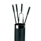 Werkzeughalter mit 4 Kaminzubehörteilen im Lieferumfang enthalten, hergestellt in Italien – Schlange Viadurini