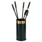 Werkzeughalter mit 4 Kaminzubehörteilen im Lieferumfang enthalten, hergestellt in Italien – Schlange Viadurini