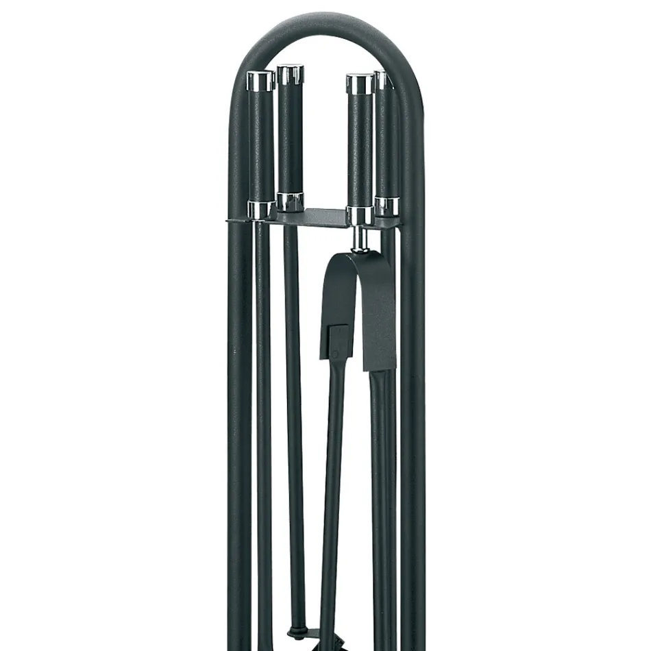 Werkzeughalter mit 4 Kaminbestecken Made in Italy – Licaone Viadurini