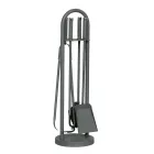 Werkzeughalter mit 4 Kaminbestecken Made in Italy – Licaone Viadurini