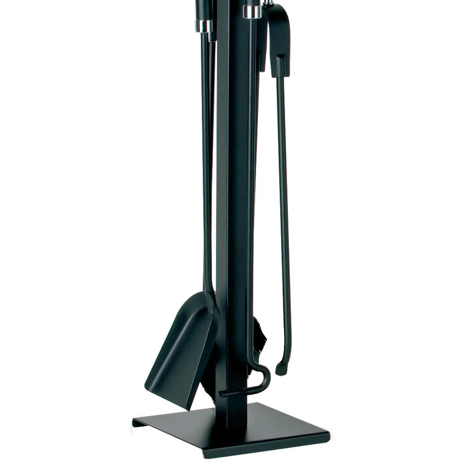 Werkzeughalter mit Haken, Klemme, Kehrschaufel und Besen. Hergestellt in Italien – Geisha Viadurini