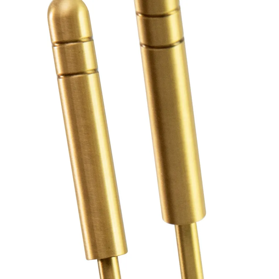 Kaminbesteckhalter aus Messing, 4-teilig, hergestellt in Italien – Giraffe Viadurini