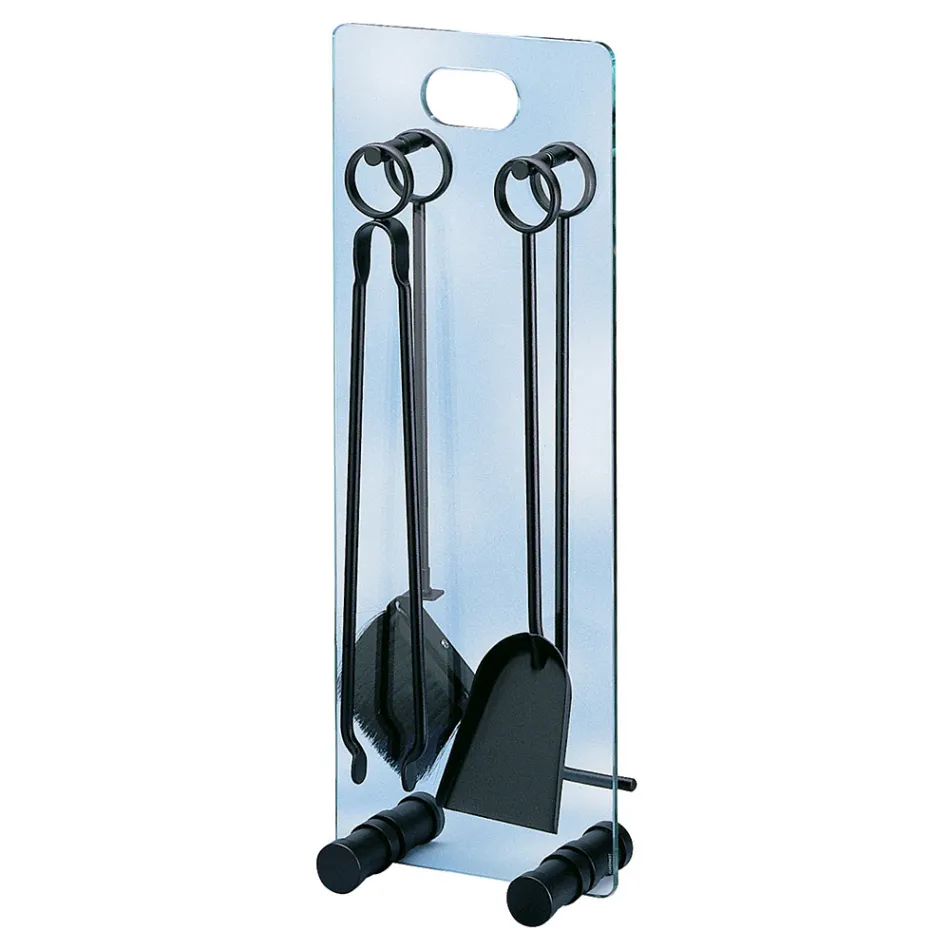 Werkzeughalter aus gehärtetem Kristall mit 4 Zubehörteilen, hergestellt in Italien – Zebra Viadurini