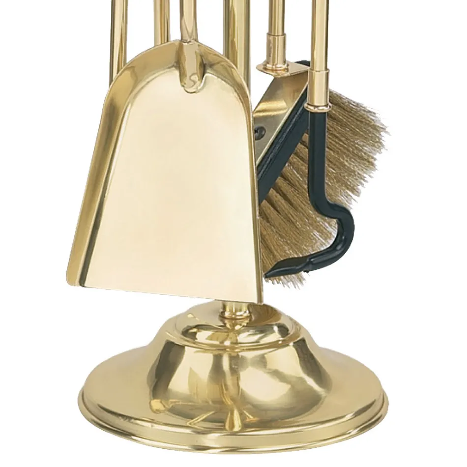 Werkzeughalter aus Messing mit 4 Zubehörteilen, Höhe 65 cm, hergestellt in Italien – Känguru Viadurini