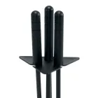 Dreieckiger Werkzeughalter mit 3 Kaminbestecken, hergestellt in Italien – Tabu Viadurini