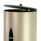 Pellethalter mit Deckel, Besen und Schaufel. Hergestellt in Italien – Cacatua Viadurini