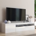 Wohnzimmer TV-Ständer aus Holz im italienischen Design mit offenem Fach - Suzana