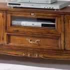 TV-Möbel aus Holz im klassischen Stil mit Glastüren Made in Italy - Richard Viadurini