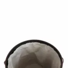 Ovaler Wäschekorb aus regeneriertem Riky-Leder, hergestellt in Italien Viadurini