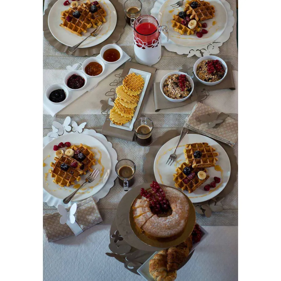 Moderner Flaschenhalter in Weiß, Beige oder Elfenbein Made in Italy - Leiden Viadurini