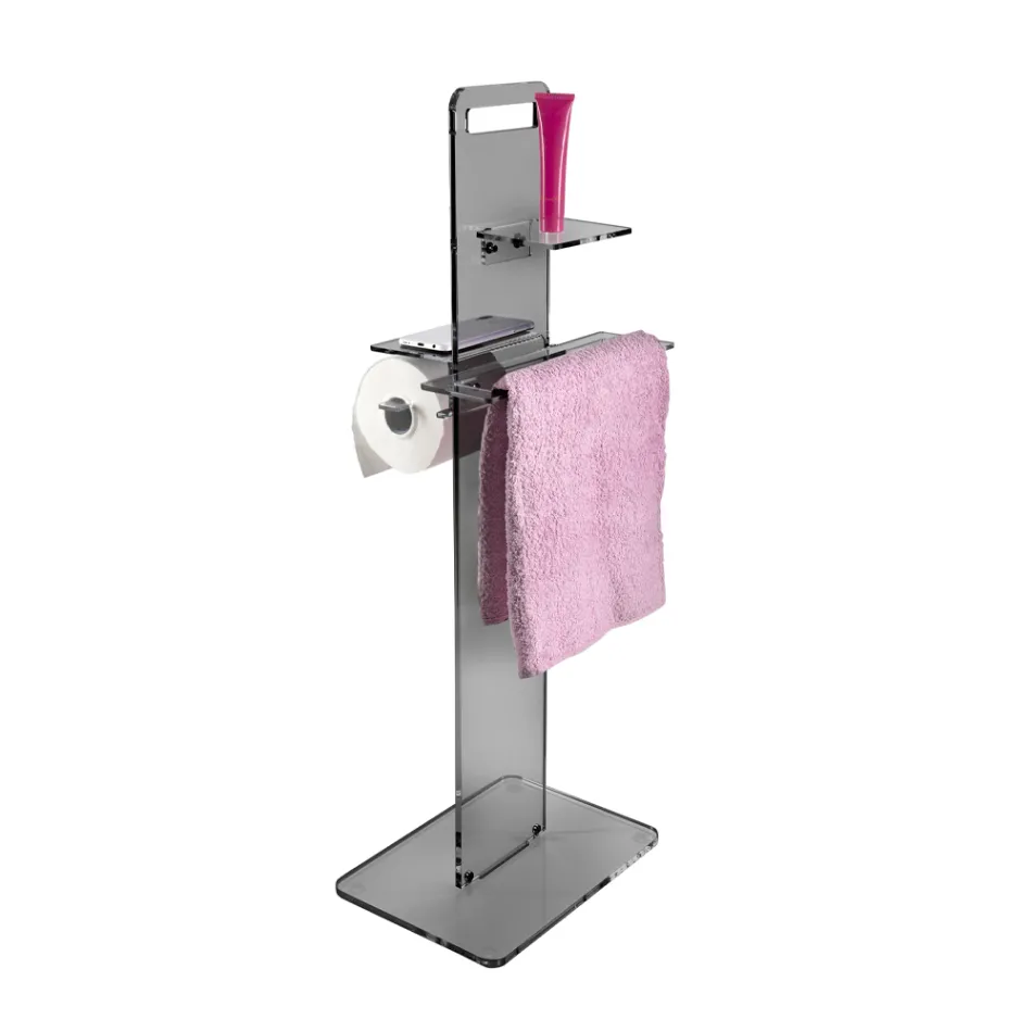 Papierhalter, Handtuch- und Bidet-Seifenhalter, hergestellt in Italien – Pluto Viadurini