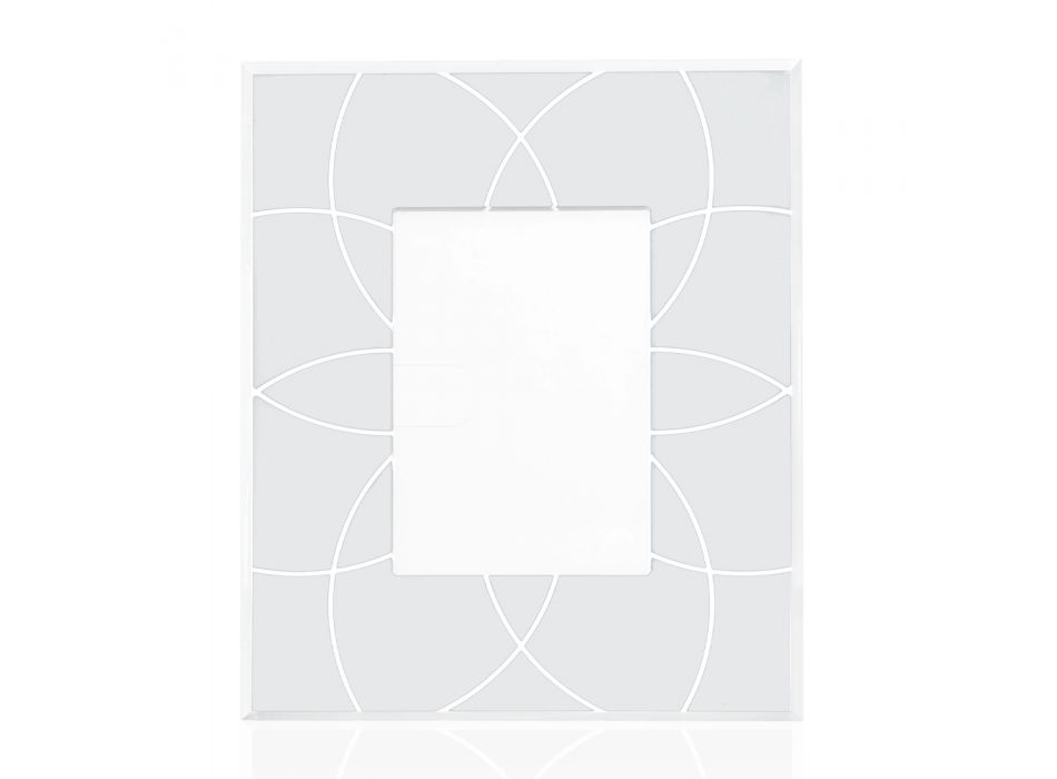 Bilderrahmen 10x15 cm mit farbigem Plexiglasrahmen und Dekorationen - Kang Viadurini