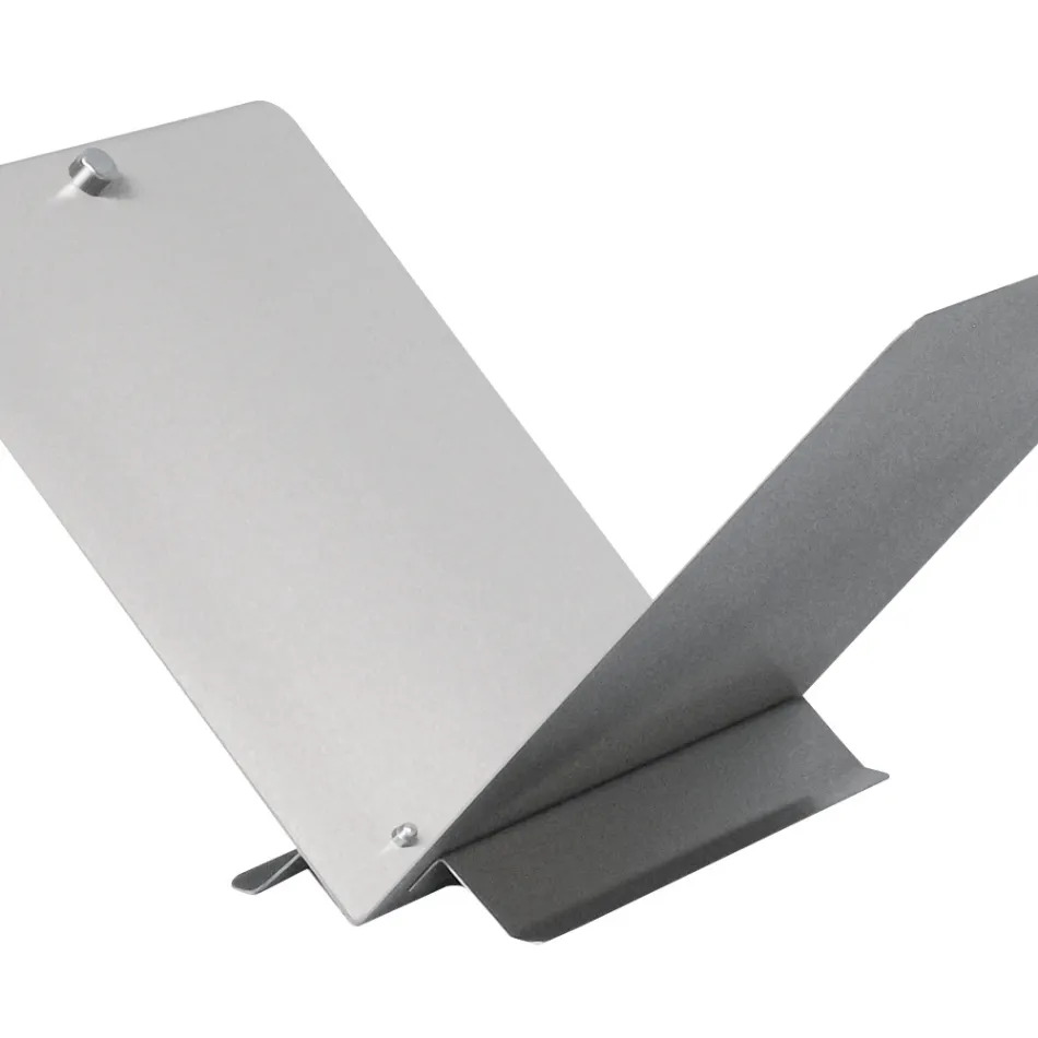 Holzhalter in Form eines offenen Buches aus Metall oder Stahl, hergestellt in Italien – Falco Viadurini