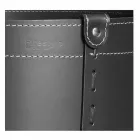 Zylindrischer Holzhalter aus regeneriertem Leder mit Tonda Firestyle Rädern Viadurini