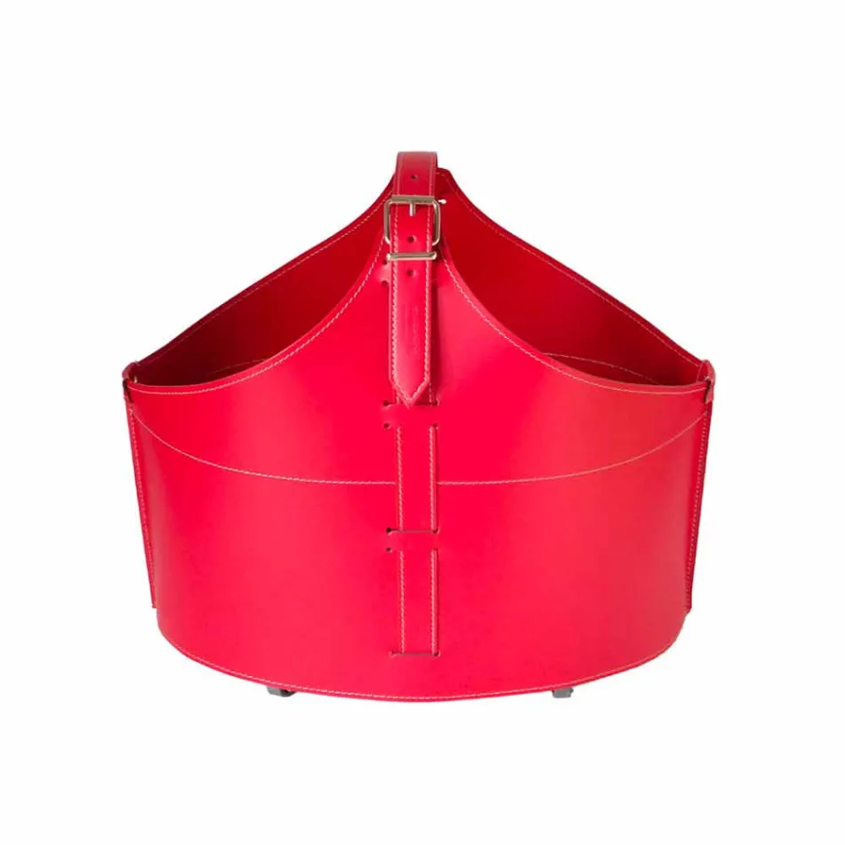 Portalegna von Interieur mit Rad in einem modernen recycelten Leder Fabia Viadurini