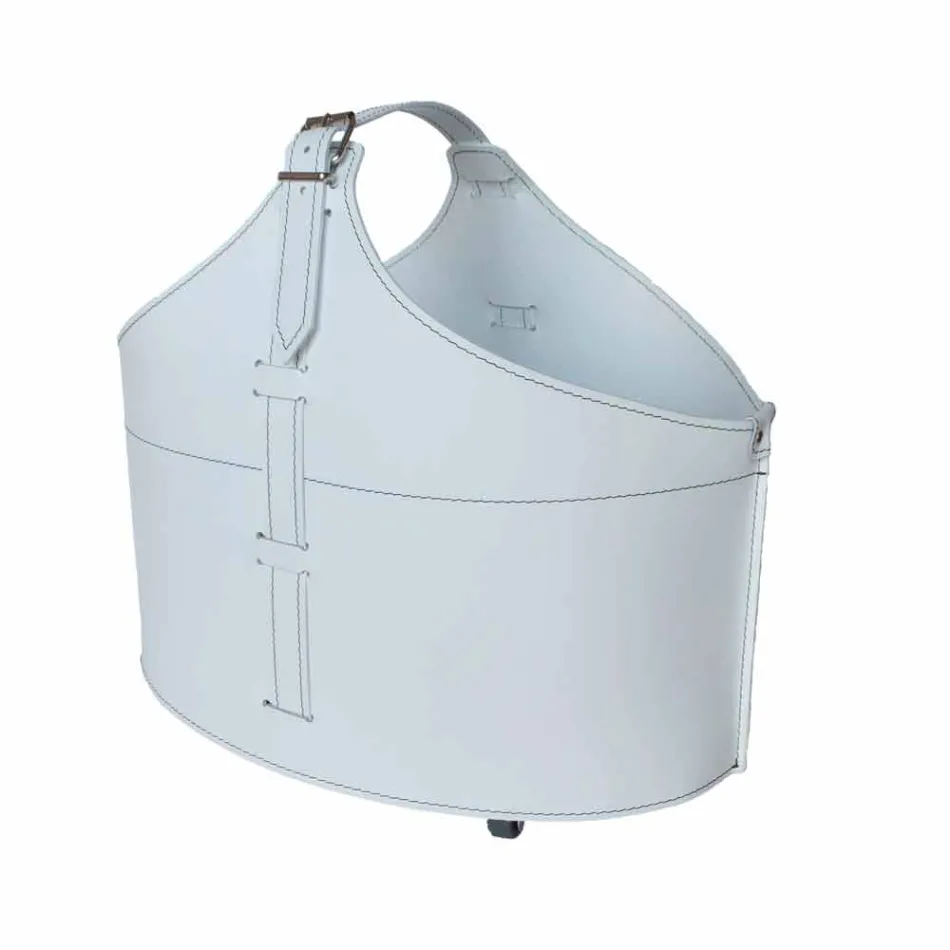 Portalegna von Interieur mit Rad in einem modernen recycelten Leder Fabia Viadurini