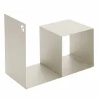 Indoor Holzhalter aus farbigem Stahl mit Couchtisch Made in Italy - Cecio Viadurini