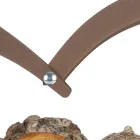 Holzhalter aus braunem Stahl Made in Italy - Zuneigung Viadurini