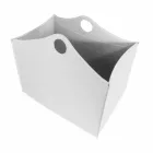 Portalegna Bonded Leder mit WoodBag Räder made in Italy Viadurini