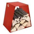 Moderner Holzständer aus lackiertem Stahl Made in Italy - Demetra Viadurini