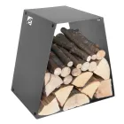 Moderner Holzständer aus lackiertem Stahl Made in Italy - Demetra Viadurini