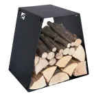 Moderner Holzständer aus lackiertem Stahl Made in Italy - Demetra Viadurini