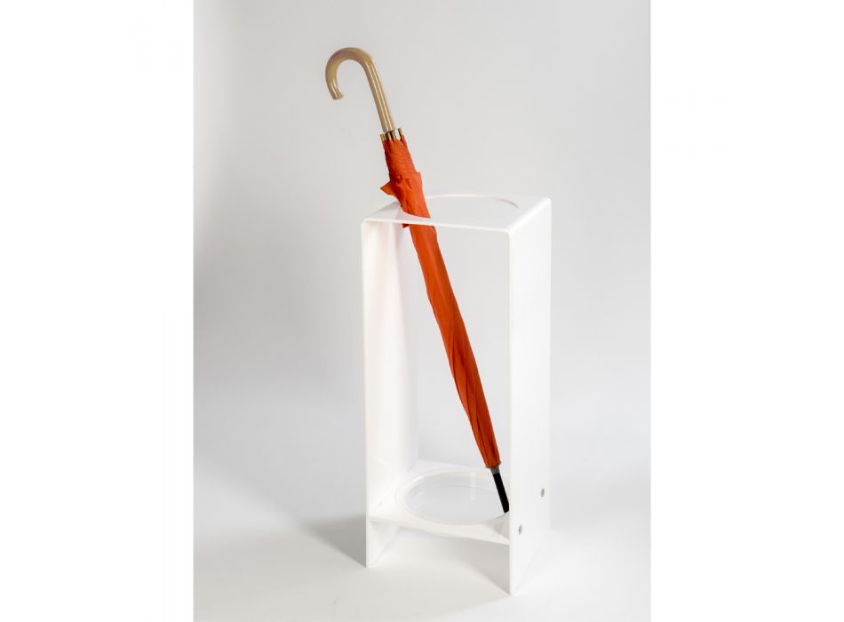 Schirmständer für den Eingang aus weißem oder transparentem Plexiglas - Navel Viadurini