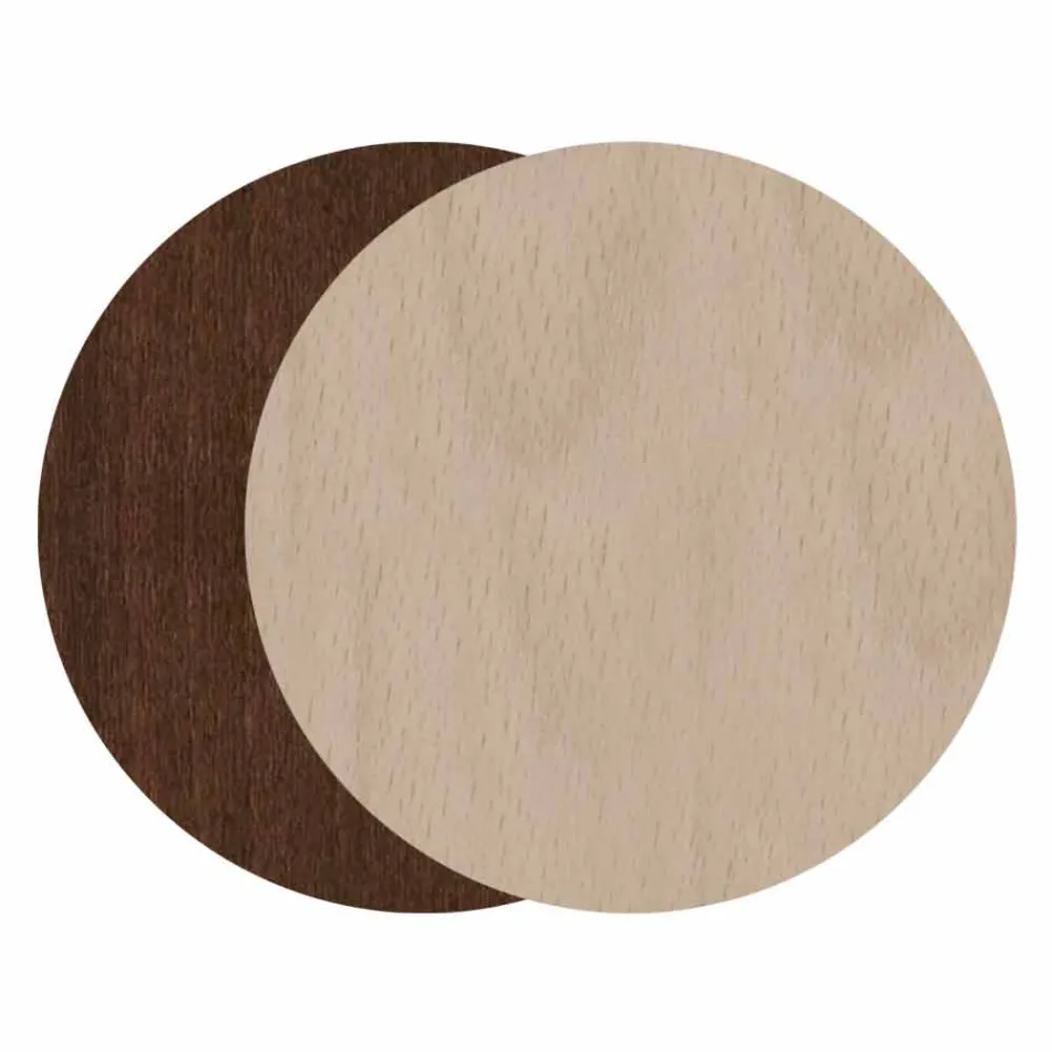 Schirmständer aus dunklem oder weißem Holz mit modernen Designdekorationen - Cannabambu Viadurini