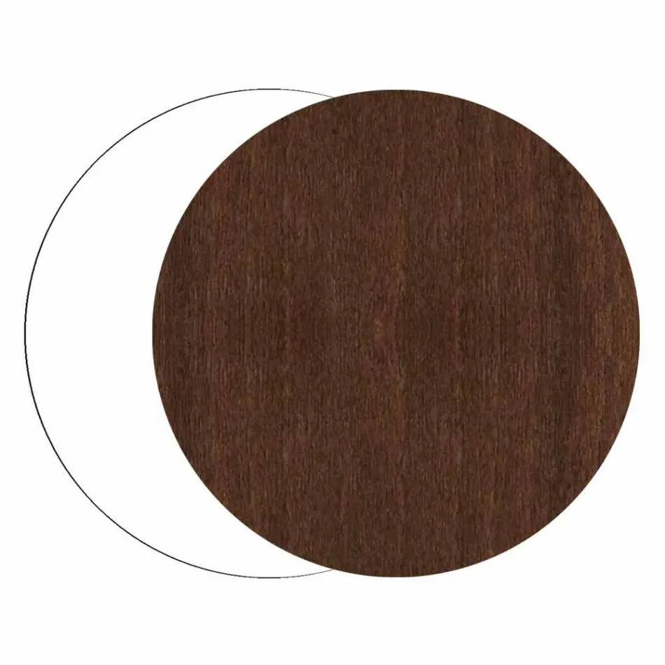 Schirmständer aus dunklem oder weißem Holz mit modernen Designdekorationen - Cannabambu Viadurini