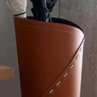 Moderner Schirmständer aus regeneriertem Katrina-Leder, hergestellt in Italien Viadurini