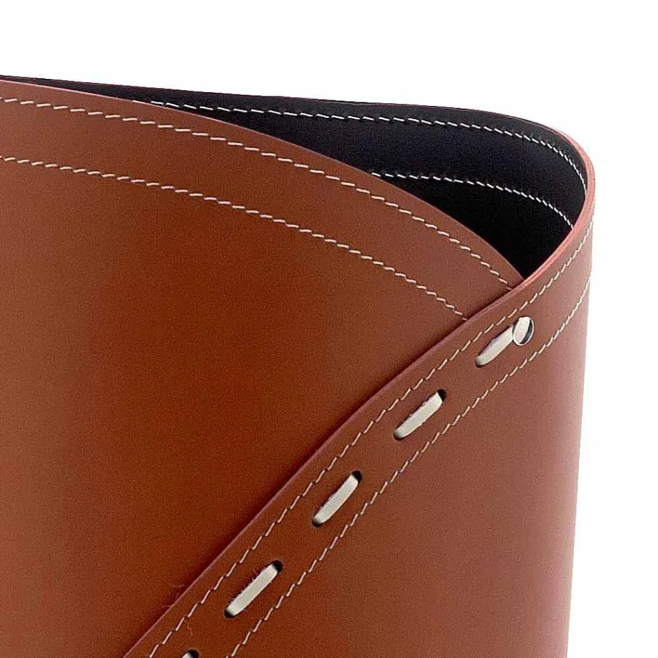 Moderner Schirmständer aus regeneriertem Katrina-Leder, hergestellt in Italien Viadurini