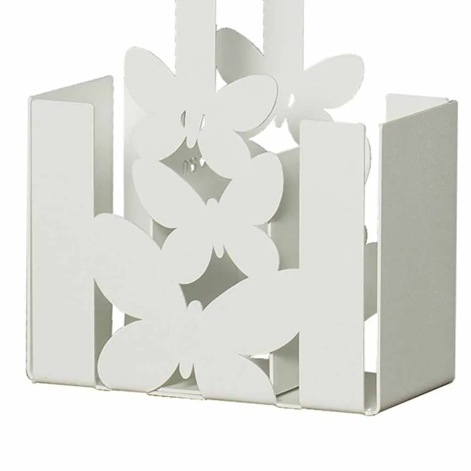 Moderner Tischbesteckhalter in Weiß, Beige oder Elfenbein Made Italy - Laida Viadurini