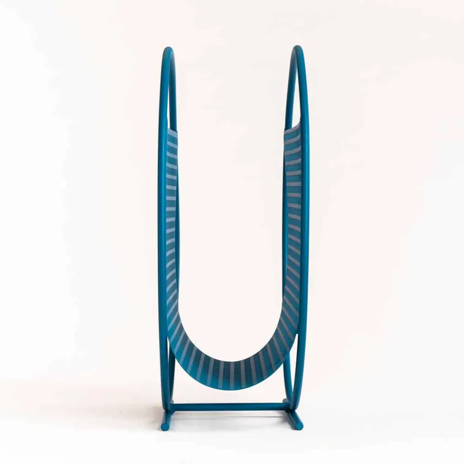 Round Design Steel Magazine Rack Made in Italy - Schöpflöffel Viadurini