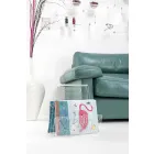 Schwarzer oder transparenter Plexiglas Design Zeitungsständer Made in Italy - Omar Viadurini