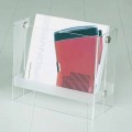 Zeitschriftenständer aus modernem Design in transparentem Tanko-Methacrylat