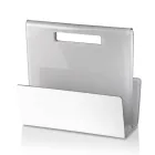 Wohnzimmer Zeitschriftenständer aus farbigem Acrylglas Made in Italy - Osafo Viadurini