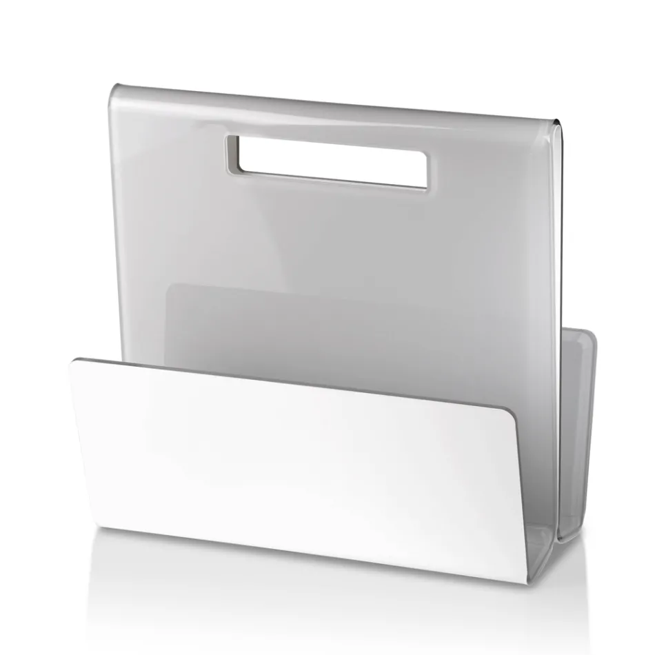 Wohnzimmer Zeitschriftenständer aus farbigem Acrylglas Made in Italy - Osafo Viadurini