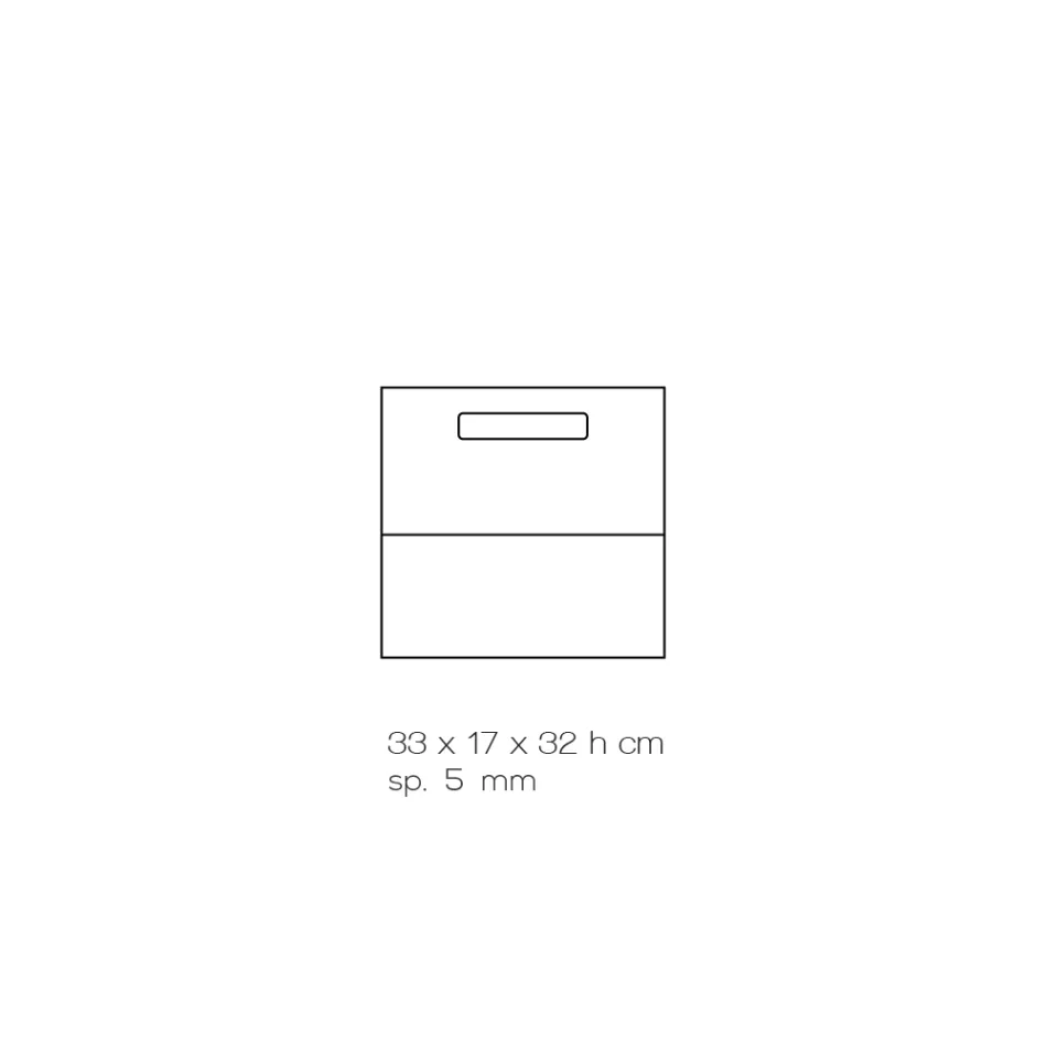 Wohnzimmer Zeitschriftenständer aus farbigem Acrylglas Made in Italy - Osafo Viadurini