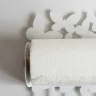 Wandrollenhalter in Weiß oder Beige Eisen Made in Italy - Leiden Viadurini