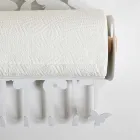 Wandrollenhalter in Weiß oder Beige Eisen Made in Italy - Leiden Viadurini