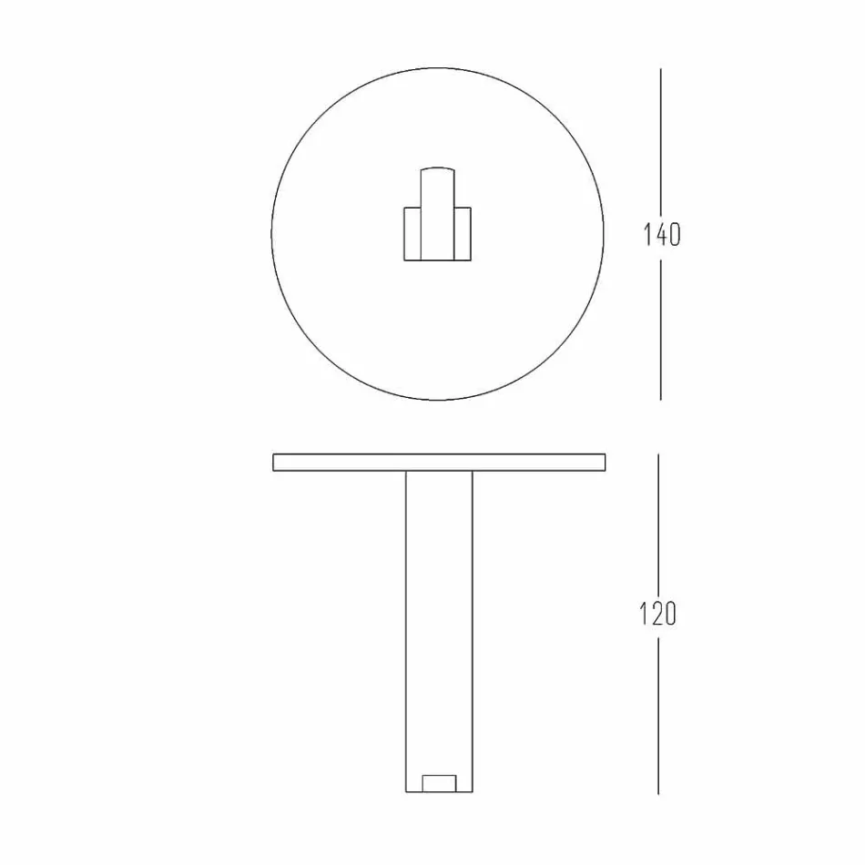 Papierhalter und Anstecknadel aus weißem Corian oder mit schwarzem Einsatz, Design-Badezimmer - Elono Viadurini